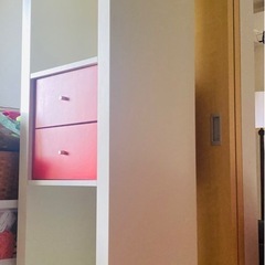 【差し色の赤が可愛い】収納BOXの画像