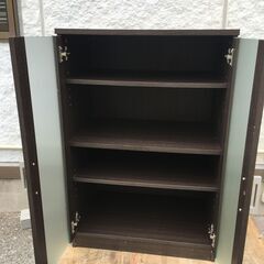 OJM0007Y  食器棚　 ・外寸 　幅：約59cm 高さ：約89.5cm 奥行：約39.5cm中古品【取りに来られる方限定】の画像