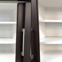 ★食器も調理家電も調理器具も！ たっぷりしまえるキッチンボード ニトリ レジューム 120-2 シリーズ★の画像
