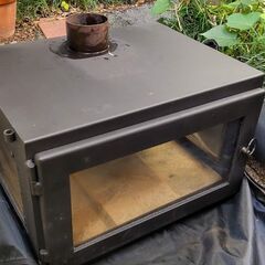 鋳物　薪ストーブ　持ち運び可能の画像