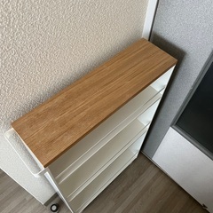 (使用済み) tower ハンドル付きスリムワゴン タワーの画像