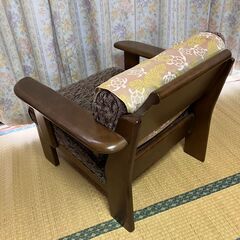 木製ソファ②の画像