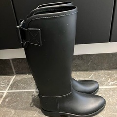 レインブーツバックリボンレディース の画像