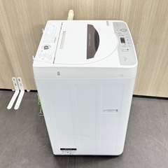 A1625🌟配送♻️設置可能‼️2018年製シャープ洗濯機ES-GE5B-T 5.5kG🌟の画像