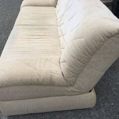 JM20325S)ソファーベッド 日本フクラ 幅：約110cm 高さ：約41cm 奥行：約189cm 中古品【取りに来られる方限定】の画像