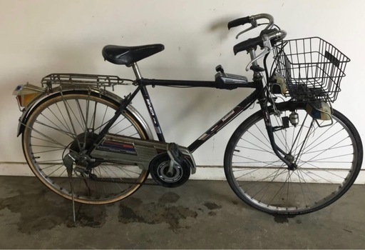 A-179△ y 岐阜発/ 昭和レトロ/ナショナル/SENSOR/デコチャリ/26インチ/6段変速/走行確認/タイヤひび割れあり/現状品/管15s/ R7.7/8 △