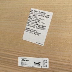 作業台としてどうでしょう？IKEAの木製テーブルの画像