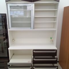 ★リユースのサカイ日立店★HJ7961 ㈱エスエークラフト レンジボード ダークブラウン H228×D49×W140 クリーニング済み の画像
