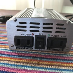  Meltec インバーター CD-150 DC 12V→AC100V 2口 2ポート シガーアダプター 車載 の画像