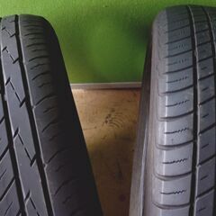 🔴山口市、夏タイヤ4本195/65R14￥4000🔴TOYO🔴2008年🔴車検用にも🔴屋内保管品の画像