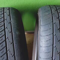 🔴山口市、夏タイヤ4本195/65R14￥4000🔴TOYO🔴2008年🔴車検用にも🔴屋内保管品の画像