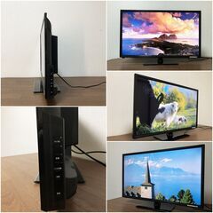 SANSUI ハイビジョンLED液晶テレビ SCM32-B11 ブラック 美品 ブルーライトガード miniB-CASカード付き・リモコン無し　清掃/動作確認済みの画像