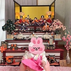 ひな祭り　飾り台　一部人形小物お飾りの画像