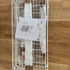 ニトリ ランドリーラック 白 新品の画像