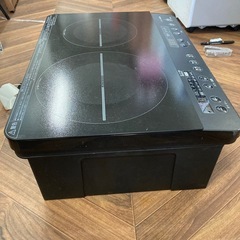1126 アイリスオーヤマ 2口 IH コンロ 2021 IHK-W13S-Bの画像