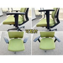 オフィスチェア　事務イス　オリーブグリーン　コクヨ　「オフィス家具のワンツーマート」の画像