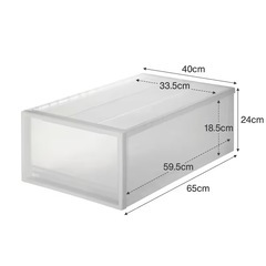 無印良品　衣装ケース　中　4個セットの画像