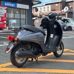 【在庫台数30台以上】トゥデイ AF67 グレー 低走行 機関良好✨【原付専門店】の画像