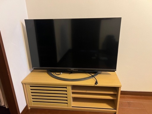 【美品】SHARP AQUOS 40インチ 液晶テレビ 2018年製 リモコン付き・動作良好（＋1,000円でテレビボード付）