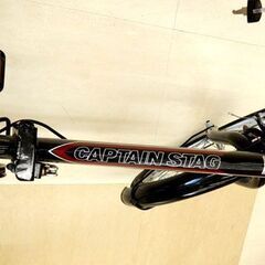 札幌市清田区/キャプテンスタッグ 折りたたみ自転車 クエント  ブラックの画像