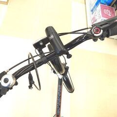 札幌市清田区/キャプテンスタッグ 折りたたみ自転車 クエント  ブラックの画像