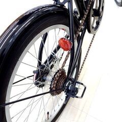 札幌市清田区/キャプテンスタッグ 折りたたみ自転車 クエント  ブラックの画像