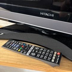 HITACHI 37型液晶テレビ  リモコン付きの画像