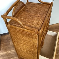 ラタンチェスト【町田市再生家具】251940の画像