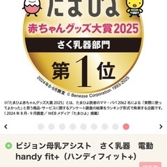 ピジョン母乳アシストさく乳器電動handy fit+ 電動搾乳機　定価13,200円の画像