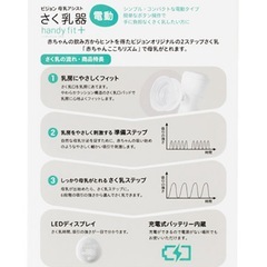 ピジョン母乳アシストさく乳器電動handy fit+ 電動搾乳機　定価13,200円の画像