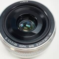 【良品】Panasonic LUMIX G 20mm F1.7 Ⅱ ASPH/H-H020A/単焦点レンズの画像