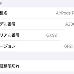Apple AirPods Pro MWP22J/A 国内正規品の画像