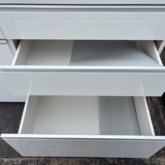【美品】ニトリ　食器棚　キッチンカウンター　CULY2-120CT-WHの画像