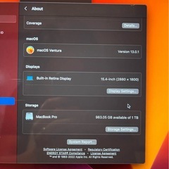 Apple MacBook Pro 15インチ 1TB スペースグレー 【最終値下げ　早い者勝ち】 の画像