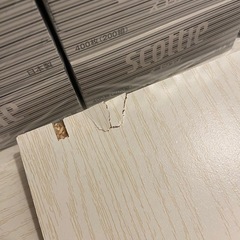 カラーボックス 調整可能棚 木目調のホワイト①の画像