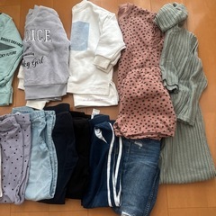 冬服　女の子　110-120 長袖　長ズボン　まとめて　セットの画像