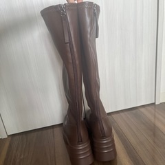 ブラウンロングブーツ【美品】の画像