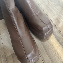 ブラウンロングブーツ【美品】の画像