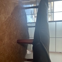 お譲り先決定しました。※早い者勝ち　本日でしたら無償で配達します　2人掛けソファ　ブラック　の画像