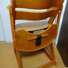 ■KATOJI(カトージ) 木製 テーブル付き ベビーチェア 子供 椅子 ダイニングチェア ハイチェア 6か月～大人まで長く使える 日本育児の画像