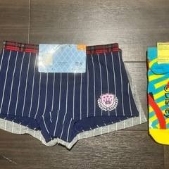 新品！2枚セット女児ショーツボクサーパンツ160cm&ドナルドダック靴下22〜24cmの画像