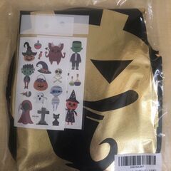 ハロウィン コスプレ 子供 マント 帽子付き 仮装 キッズ タトゥーシールの画像