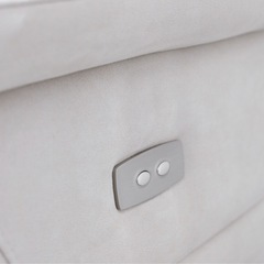 KJ-17【新入荷　リサイクル品】リラックスフォーム　DORAGO 片側電動カウチソファセット　グレー系の画像