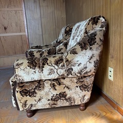 【美品】昭和レトロ　ひとり掛けソファの画像