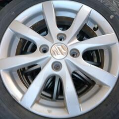 スズキ+DUMLOP 155/65R14/14インチタイヤホイールセットの画像