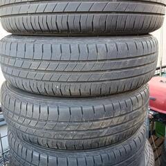 スズキ+DUMLOP 155/65R14/14インチタイヤホイールセットの画像
