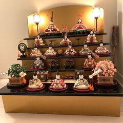 ひな人形　和モダン5段　美品の画像