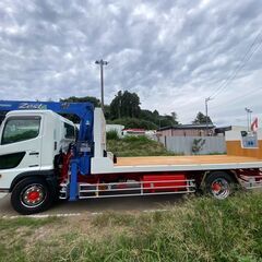 【K-0006】日野レンジャー FJ7JKA 増トン 8t セルフローダー タダノ 3段フックイン 7300kg H24年式 車検 リモコン付 花見台の画像