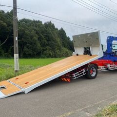 【K-0006】日野レンジャー FJ7JKA 増トン 8t セルフローダー タダノ 3段フックイン 7300kg H24年式 車検 リモコン付 花見台の画像