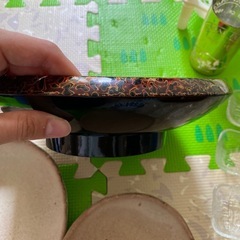 キッチン用品まとめて　調味料ラック　皿　グラス　津軽塗り器の画像